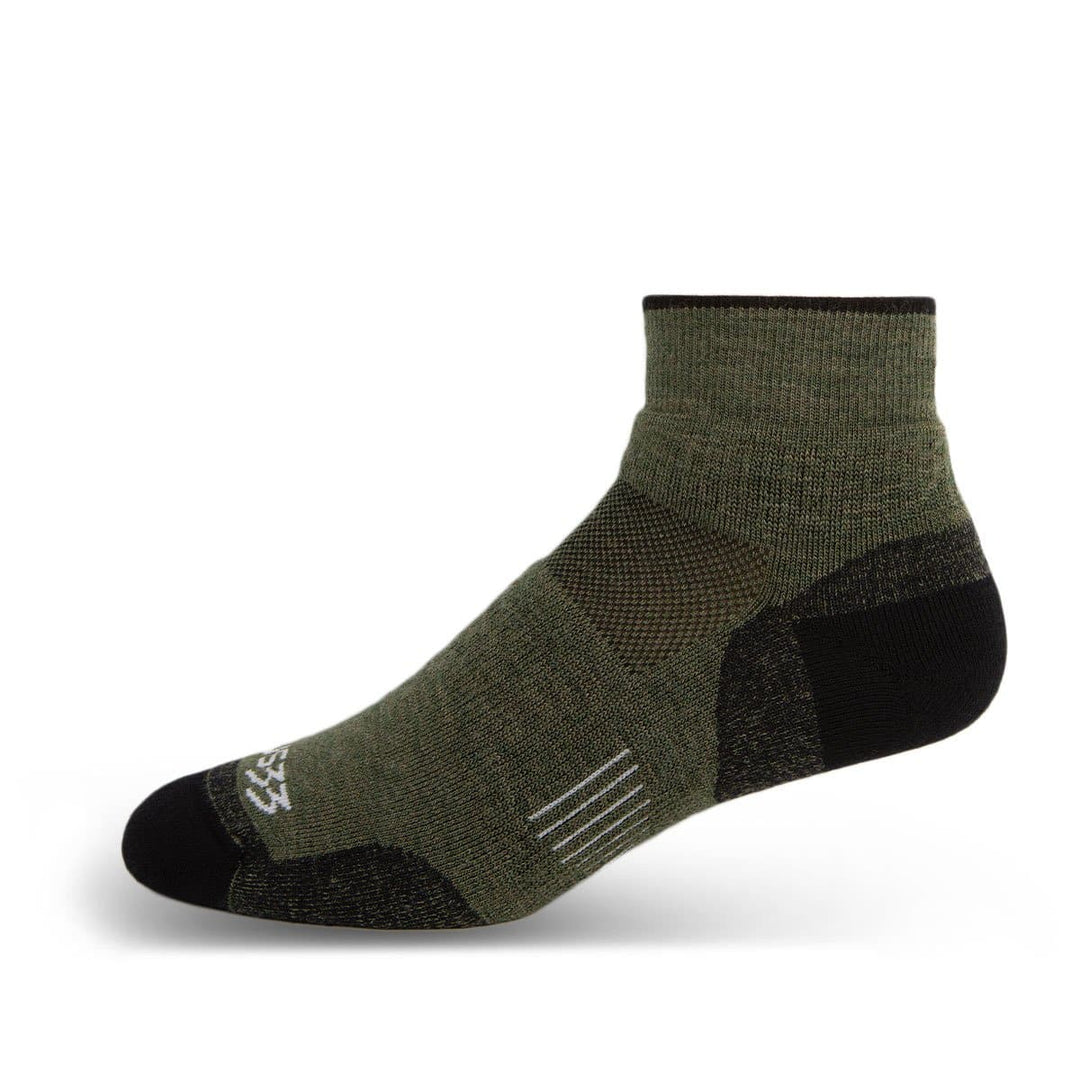 Minus33 Merino Wool Mountain Heritage Ankle Sock Olive Drab