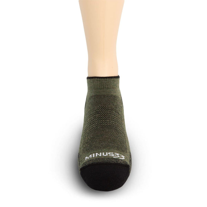Mountain Heritage Micro Weight Full Cushion No Show Socks Olive Drab