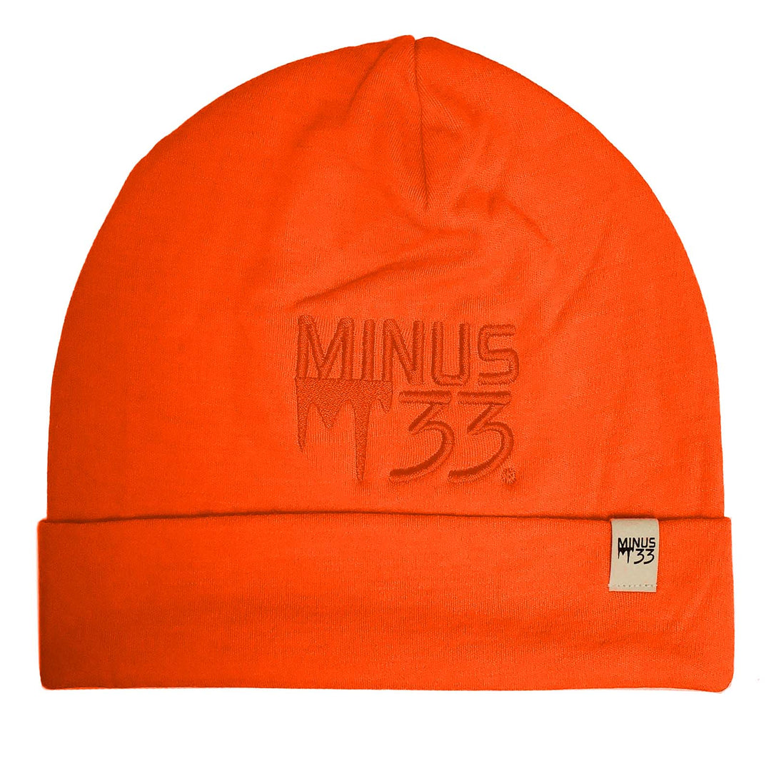 Midweight - Minus33 Logo'd Ridge Cuff Beanie 100% Merino Wool