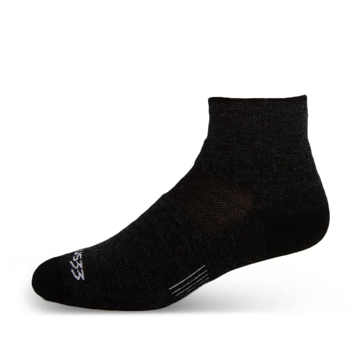 Minus33 Merino Wool Mountain Heritage Ankle Sock Black