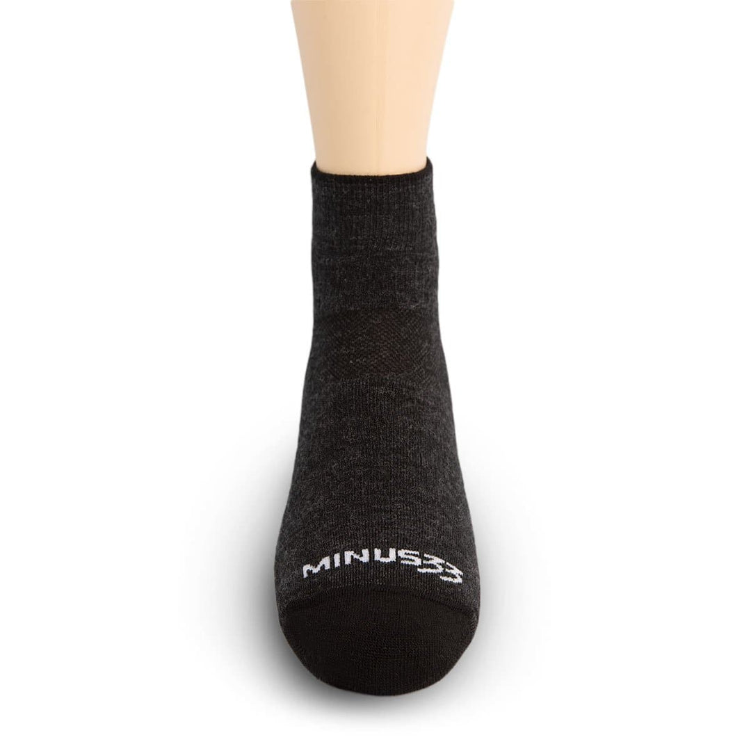 Minus33 Merino Wool Mountain Heritage Ankle Sock Black