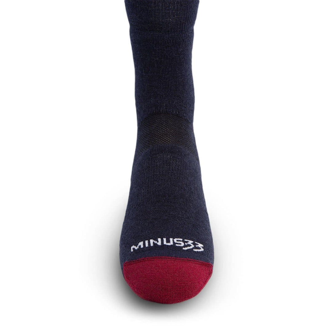 Minus33 Merino Wool Mountain Lightweight Crew Socks Patriot