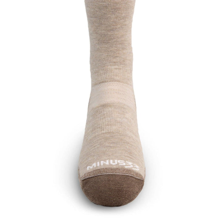 Minus33 Merino Wool Mountain  Heritage Lightweight Full Length Socks Oatmeal
