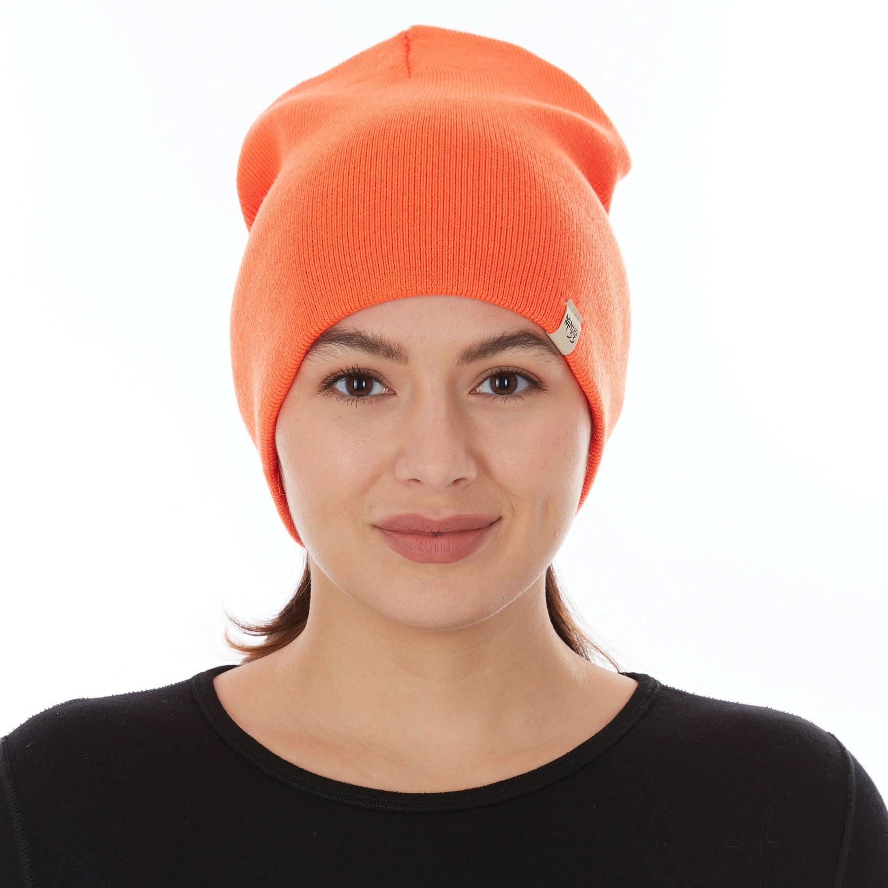 100% Merino Wool - Midweight Everyday Knit Cuff Beanie - Warm...