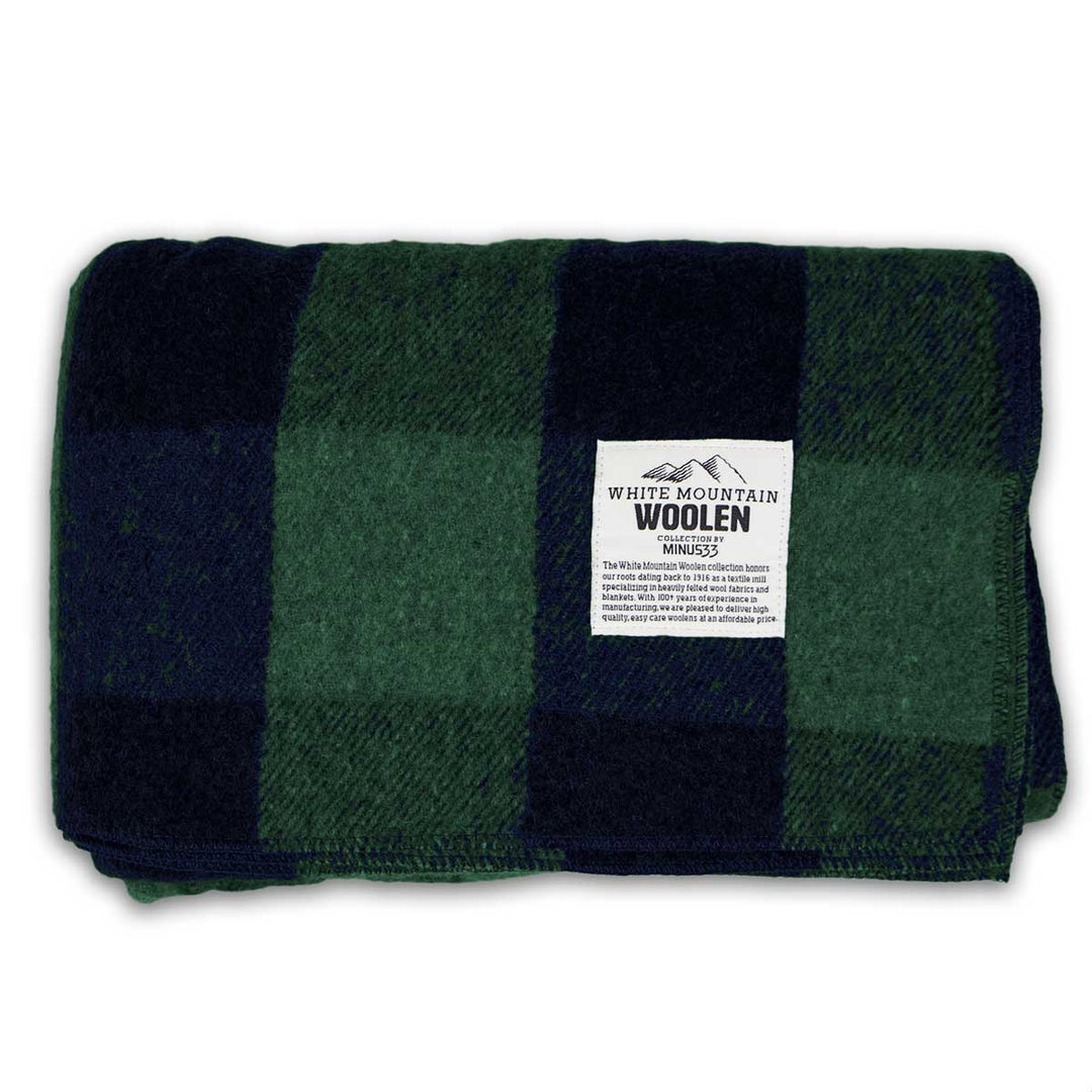 Minus33 Merino Wool Clothing White Mountain Woolen Camp Blanket