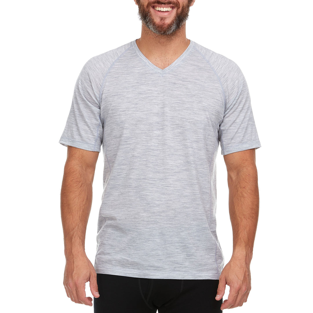 Woolverino Men's Wool V-Neck T-Shirt - Micro Weight