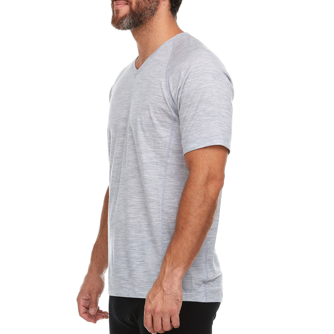 Micro Weight - Men's Wool V-Neck T-Shirt Woolverino