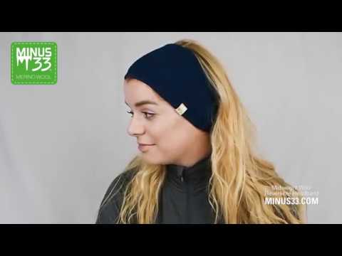 Midweight - Reversible Headband 100% Merino Wool